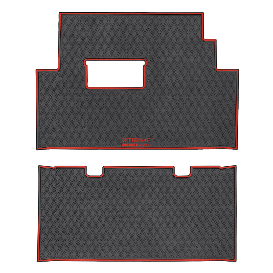 Xtreme Floor Mats for Club Car Onward - Black/Red Set