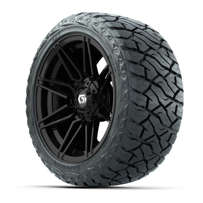 GTW Stealth Gloss Black 14 in Wheels with 23x10.00-R14 Maverick All-Terrain Tires – Full Set