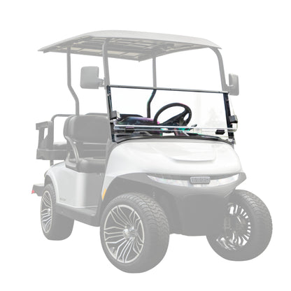 RedDot EZGO RXV with Modular Top Clear Folding Impact Modified Windshield with Rubber Trim (Years 2024-Up)
