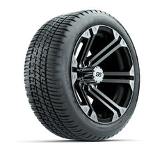 14” GTW Specter Black and Machined Wheels with 19” Fusion Street Tires – Set of 4