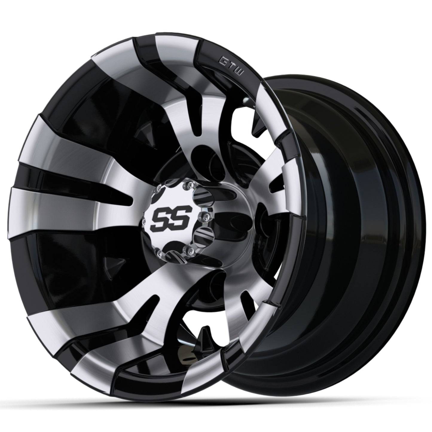 10″ GTW® Vampire Black with Machined Accents Wheel