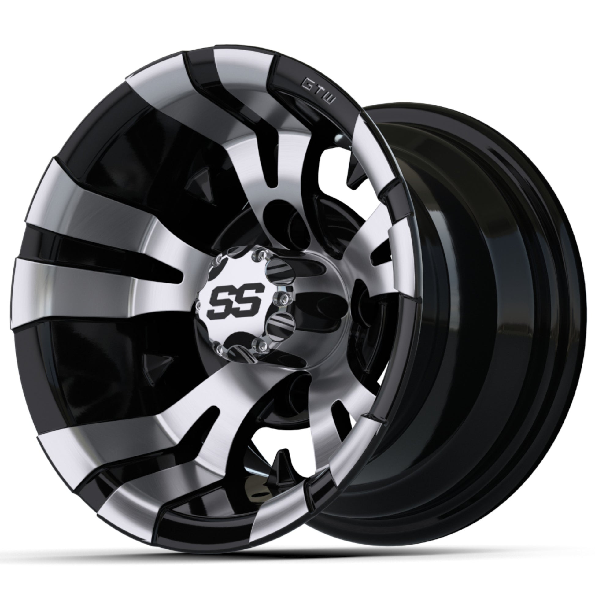 10″ GTW® Vampire Black with Machined Accents Wheel