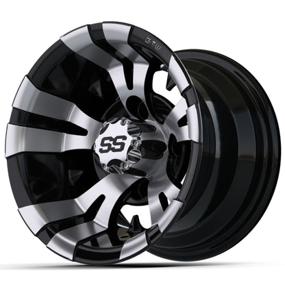 10″ GTW® Vampire Black with Machined Accents Wheel
