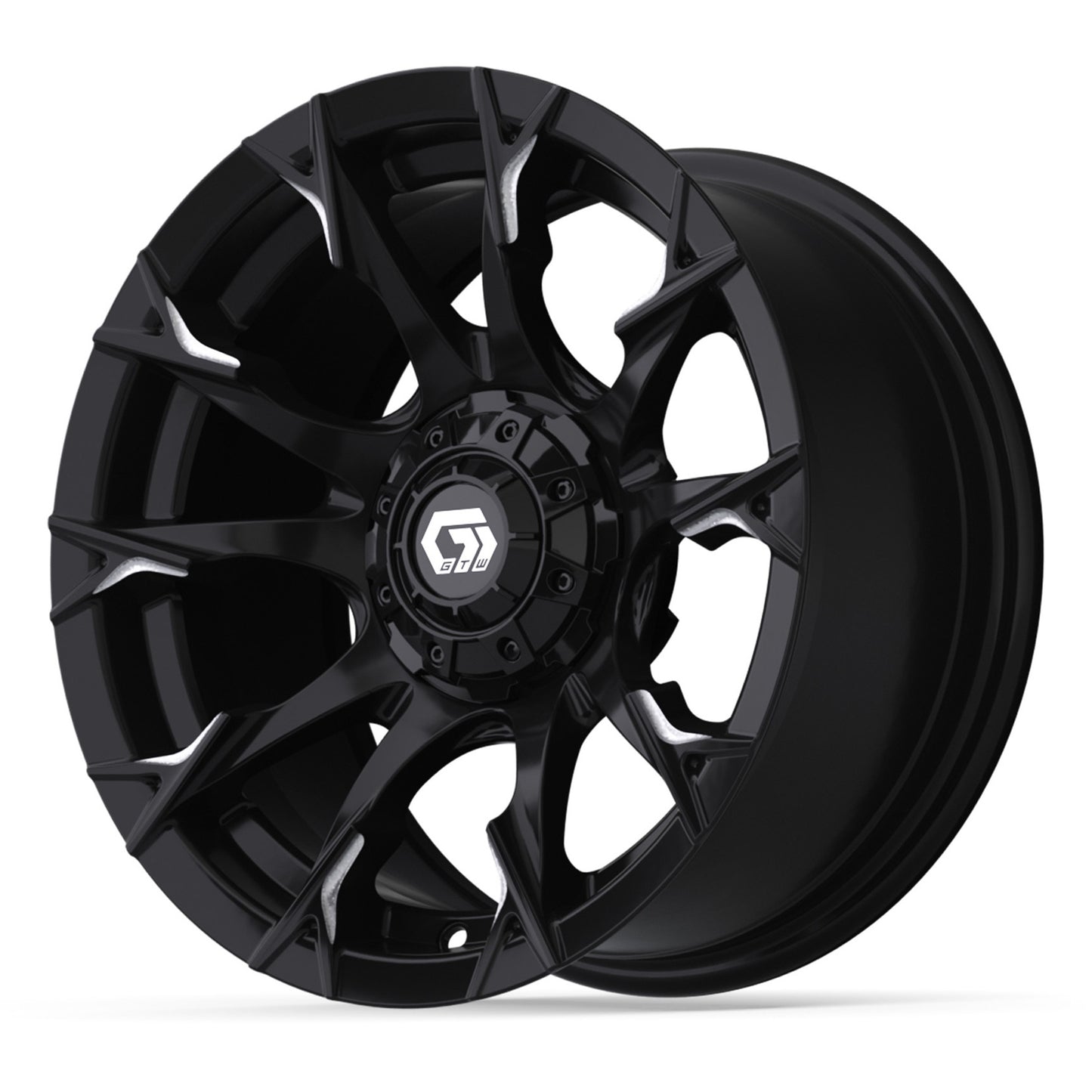 14″ GTW® Diablo Gloss Black with Machined Accents Wheel