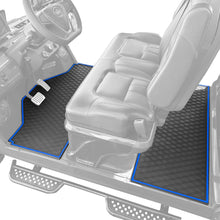 Xtreme Front & Middle Floor Mats for Evolution D5 Ranger & Maverick – Black/Blue