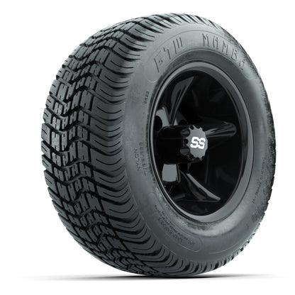 GTW Godfather Black 10 in Wheels with 205/50-10 Mamba Street Tires – Full Set