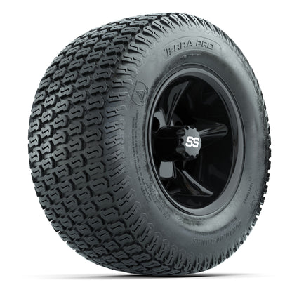 GTW Godfather Black 10 in Wheels with 20x10-10 S-Pattern Terra Pro Street Tires – Full Set