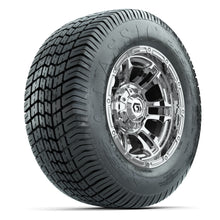 GTW® Shogun Chrome 12 in Wheels with 255/50-12 Excel Classic Street Tires – Full Set