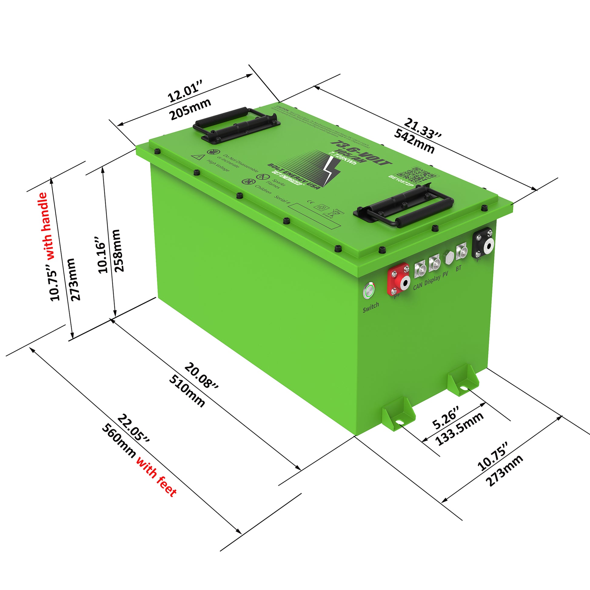 Bolt Energy 74V 105AH Professional Accessory Battery Kit