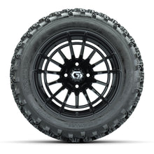GTW® Boost Gloss Black 14 in Wheels with 23X10-14 Rogue All-Terrain Tires – Full Set