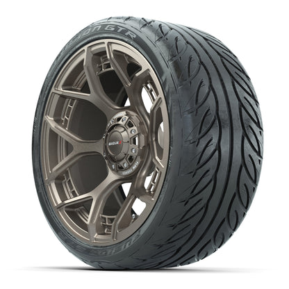 Set of (4) 15" MadJax® Flow Form Evolution Matte Bronze Wheels with GTW® Fusion GTR Street Tires