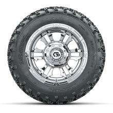 GTW® Shogun Chrome 12 in Wheels with 22x11.00-12 Rogue All-Terrain Tires - Full Set