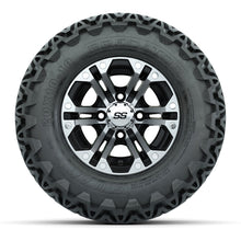 GTW Specter Black and Machined Wheels with 20in Predator A-T Tires - 10 Inch