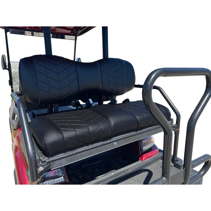 MadJax Aviator Black Rear Seat Cushions for ICON i40 Golf Carts
