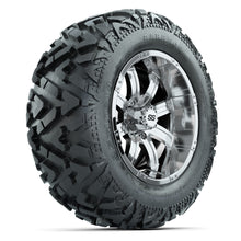 GTW Tempest Chrome 14 in Wheels with 25x10-14 Barrage Mud Tires – Full Set