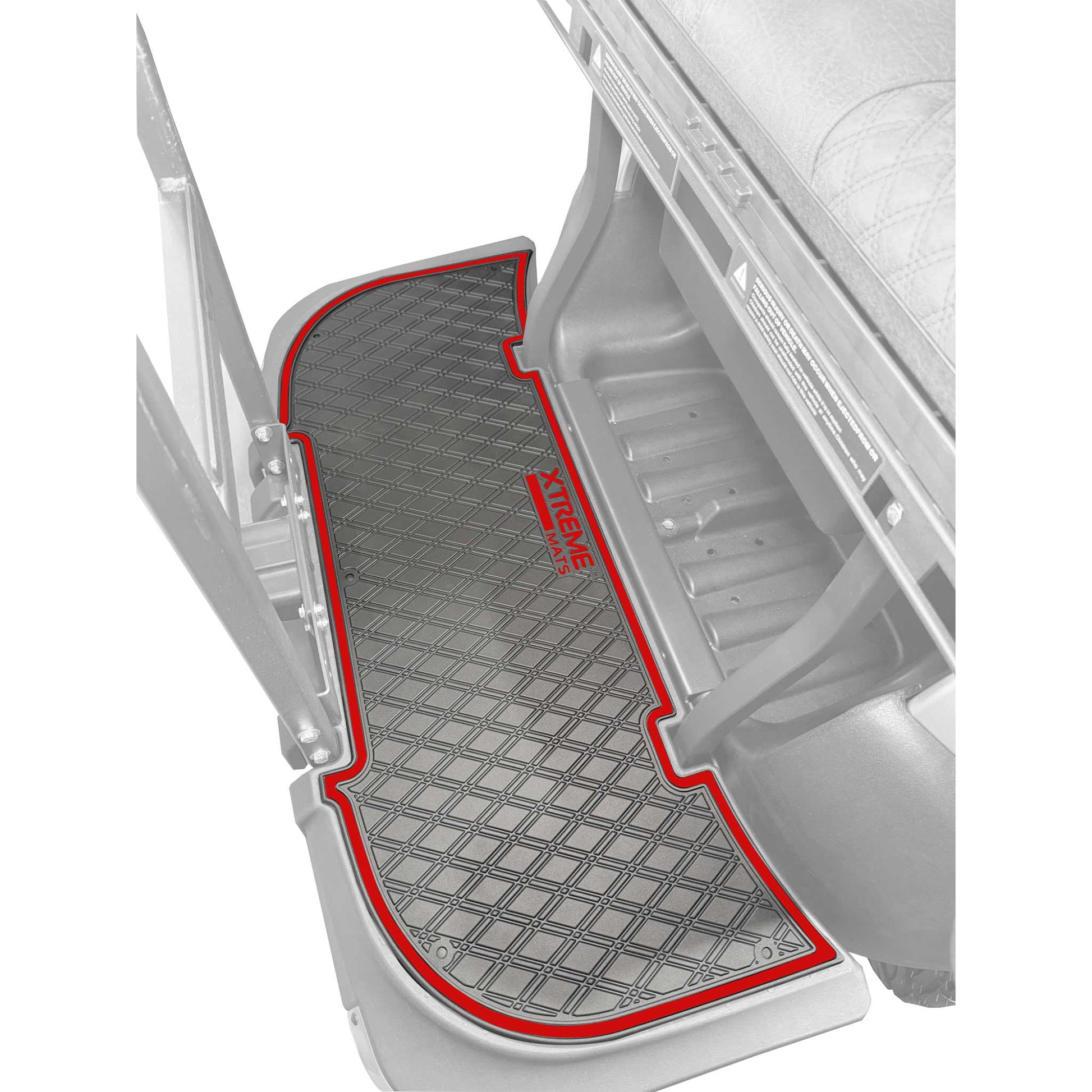 Xtreme Floor Mats for Bintelli and Atlas Rear Seat Mat - Black/Red