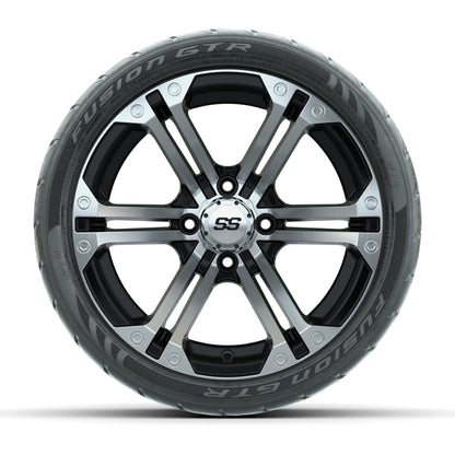 Set of (4) 14 in GTW Specter Wheels with 205/40-R14 Fusion GTR Street Tires