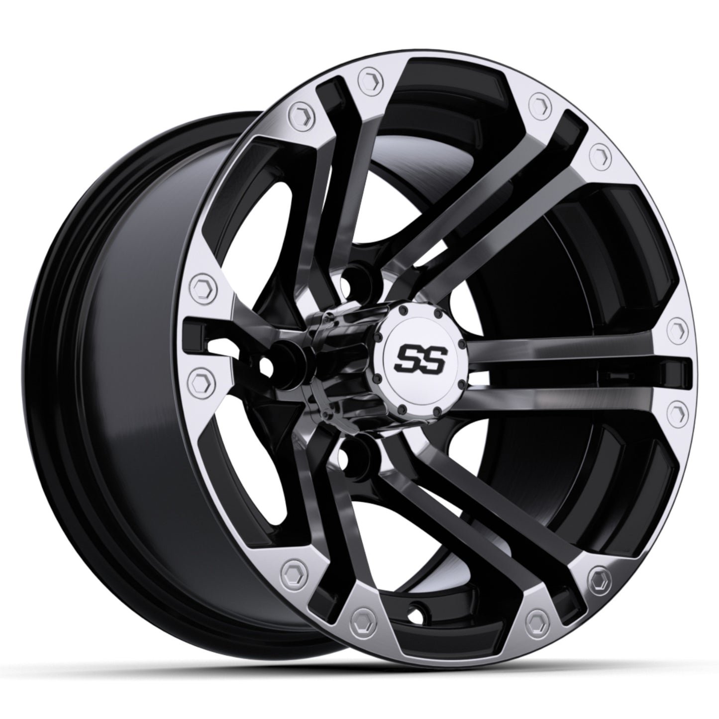 12'' GTW® Specter Black with Machined Accents Wheel