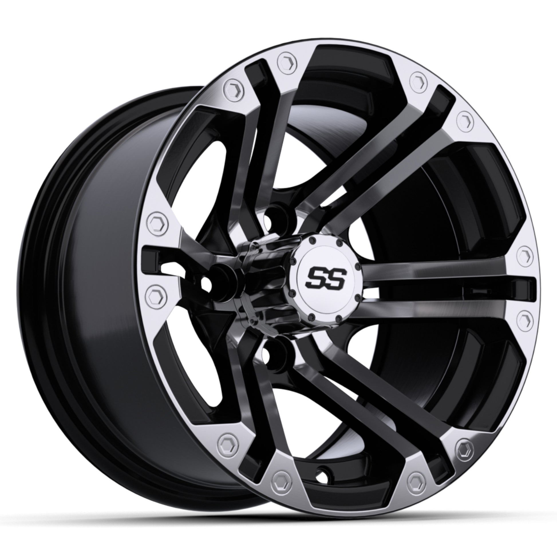 12'' GTW® Specter Black with Machined Accents Wheel