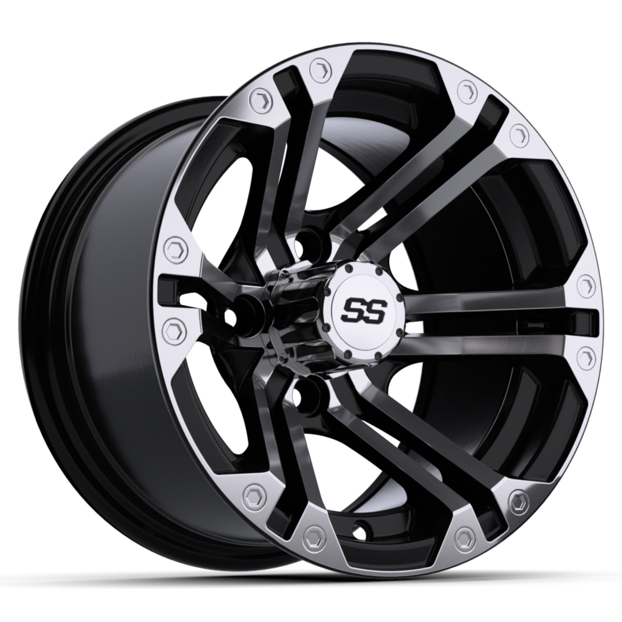 12'' GTW® Specter Black with Machined Accents Wheel