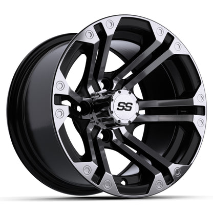 12'' GTW® Specter Black with Machined Accents Wheel
