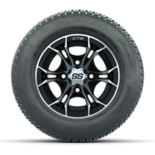 GTW Spyder Machined/Black 10 in Wheels with 205/50-10 Fusion Street Tires – Full Set