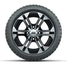 12” GTW Specter Black and Machined Wheels with 18” Mamba Street Tires – Set of 4