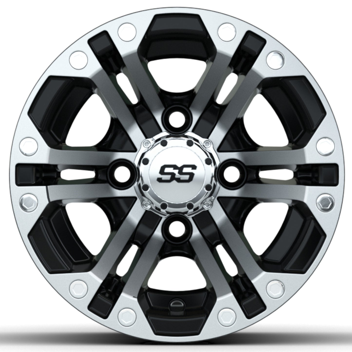 10'' GTW® Specter Black with Machined Accents Wheel