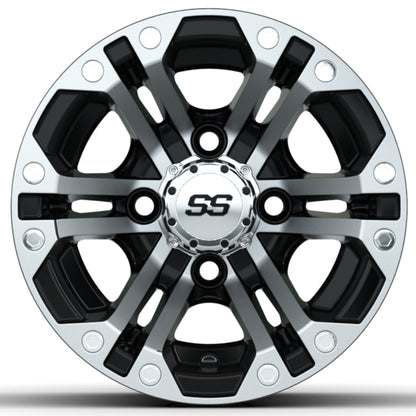 10'' GTW® Specter Black with Machined Accents Wheel