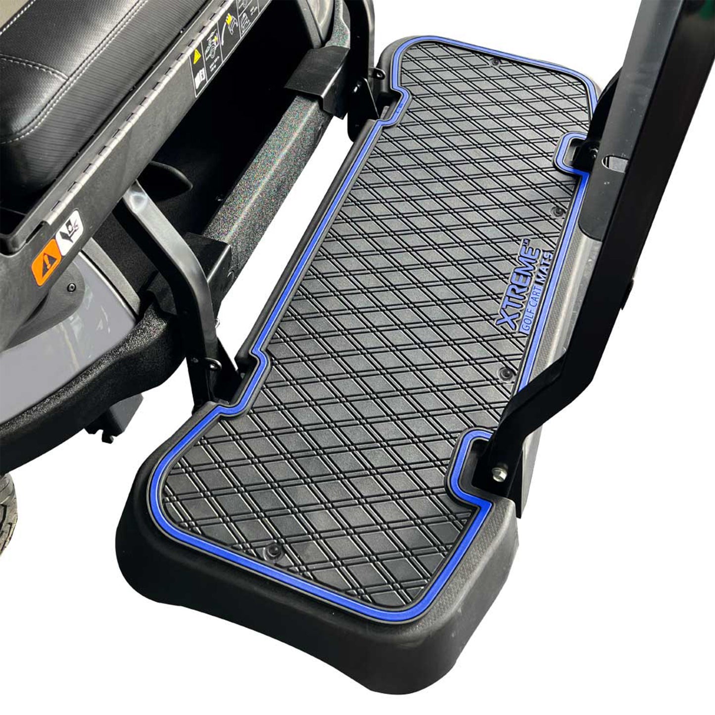 Xtreme Floor Mats for EZGO L6 Rear Seat Mat - Black/Blue