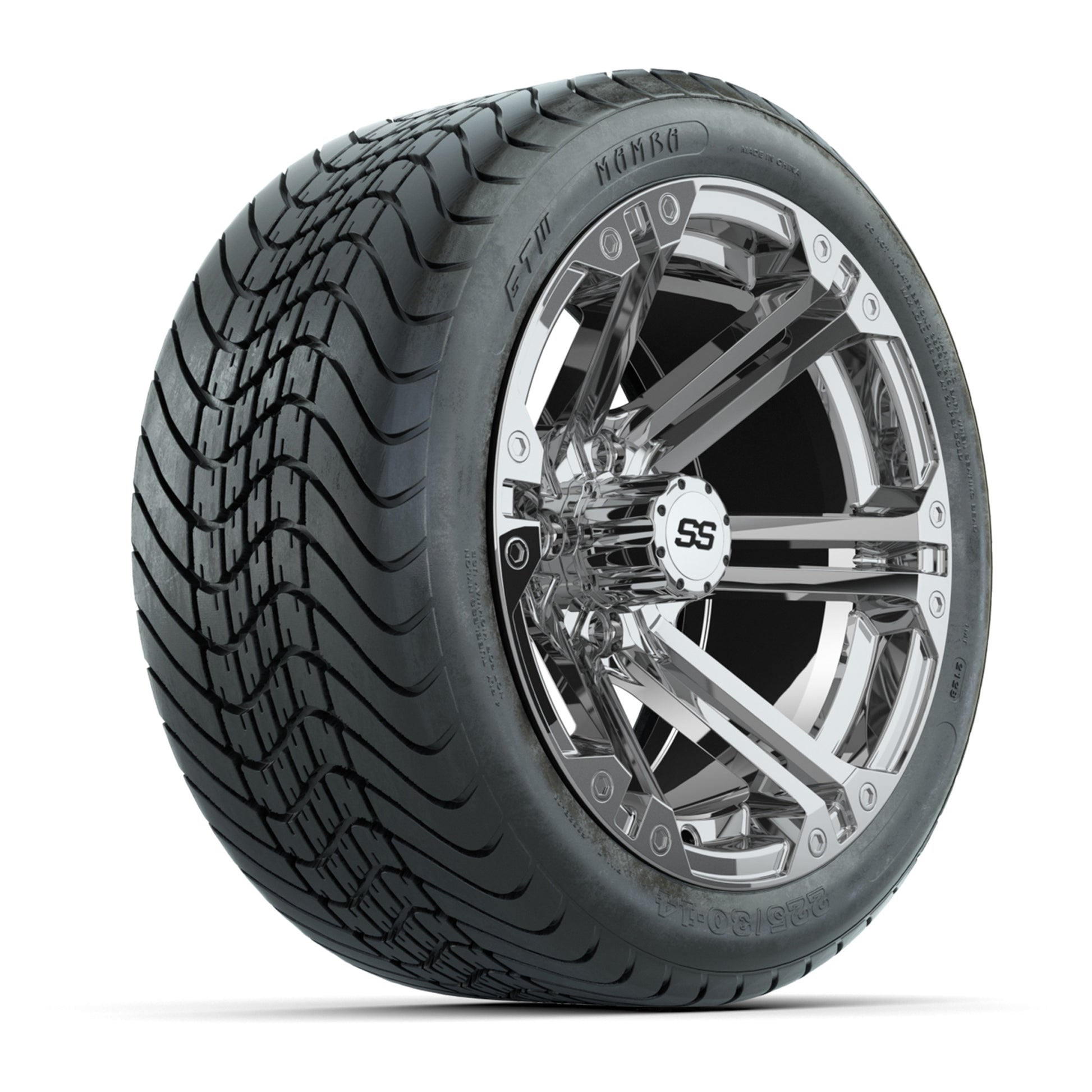 Set of (4) 14 in GTW Specter Wheels with 225/30-14 Mamba Street Tires