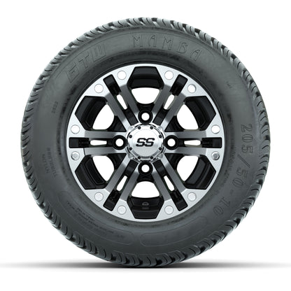 Set of (4) 10 in GTW Specter Wheels with 205/50-10 Mamba Street Tires