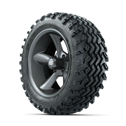 GTW Godfather Matte Grey 14 in Wheels with 23x10.00-14 Rogue All Terrain Tires - Full Set