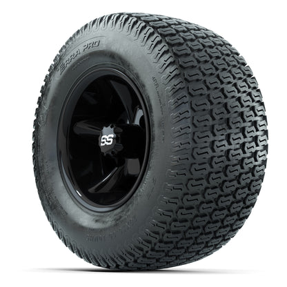 GTW Godfather Black 10 in Wheels with 20x10-10 S-Pattern Terra Pro Street Tires – Full Set