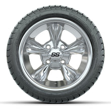 GTW® Godfather Chrome 12 in Wheels with 215/35-12 Mamba Street Tires – Full Set