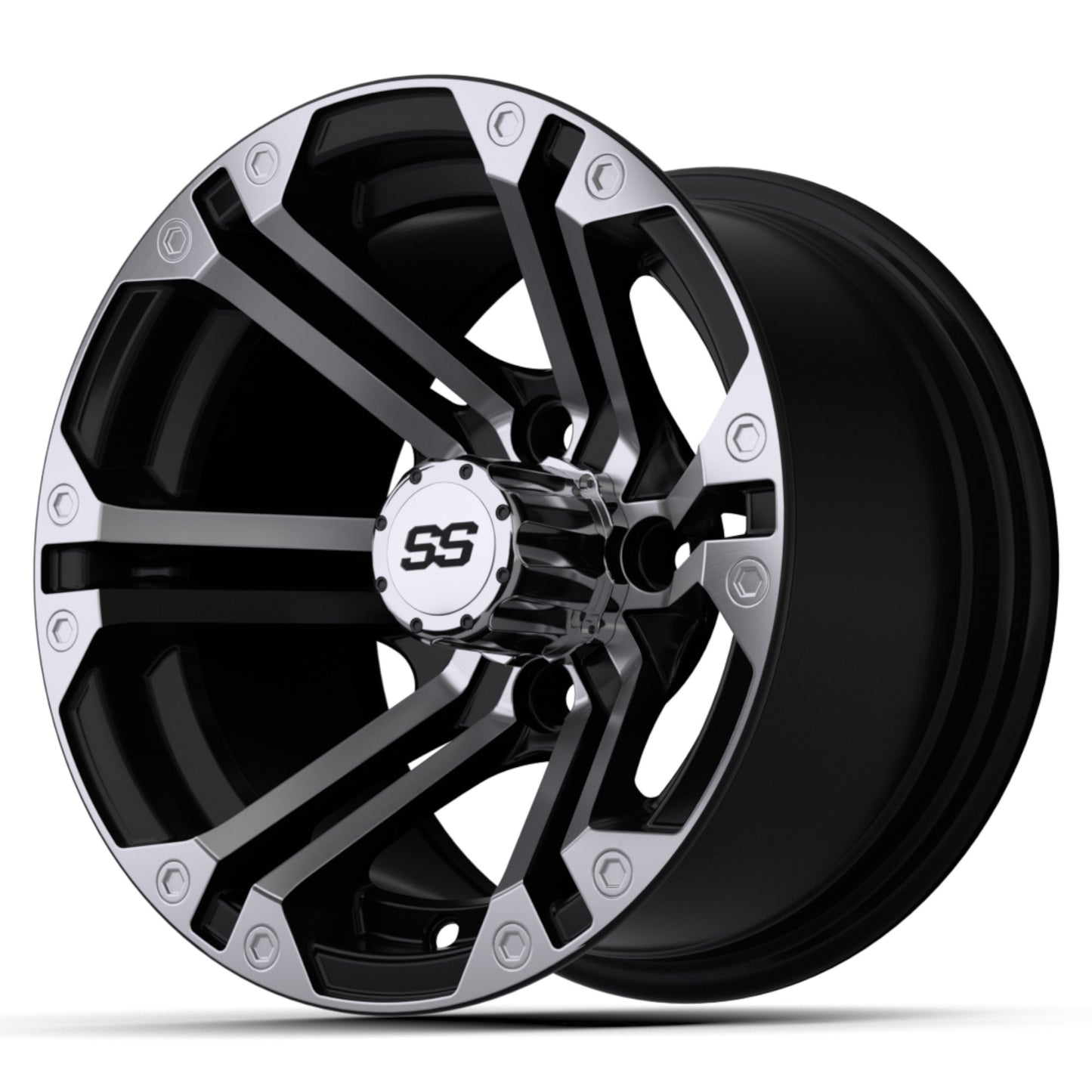 12'' GTW® Specter Black with Machined Accents Wheel