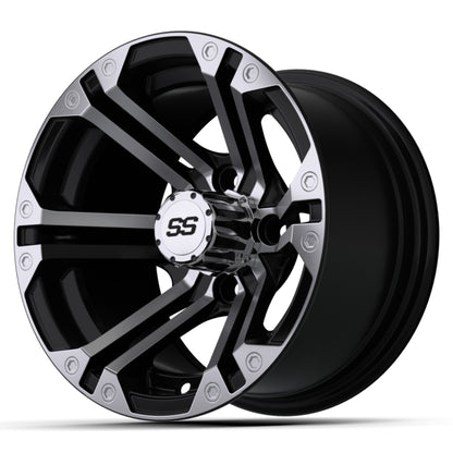 12'' GTW® Specter Black with Machined Accents Wheel