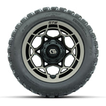 GTW® Nexus Black with Bronze Face 12 in Wheels with 20X10-12 Nomad Steel Belt Radial All-Terrain Tires – Full Set