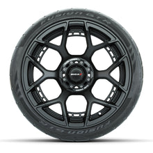 Set of (4) 15" MadJax® Flow Form Evolution Matte Black Wheels with GTW® Fusion GTR Street Tires