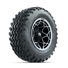 GTW® Nexus Black/Silver 12 in Wheels with 23X10.00-12 Rogue All-Terrain Tires – Full Set