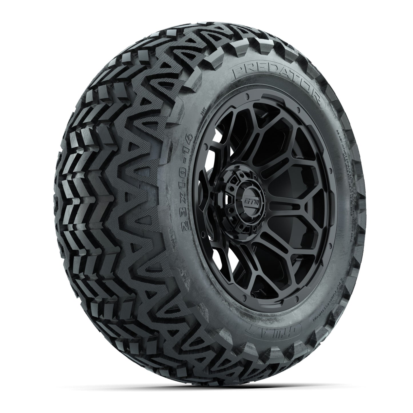 Set of (4) 14 in GTW Bravo Wheels with 23x10-14 GTW Predator All-Terrain Tires