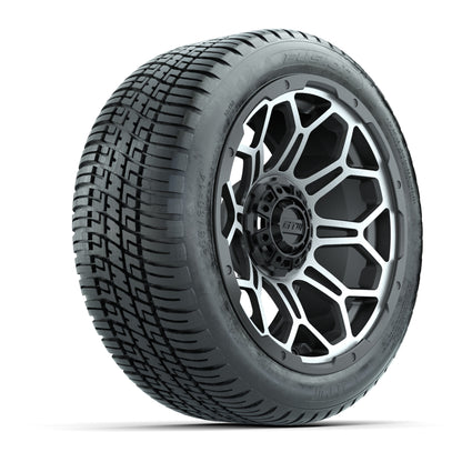 Set of (4) 14 in GTW Bravo Wheels with 205/30-14 Fusion Street Tires