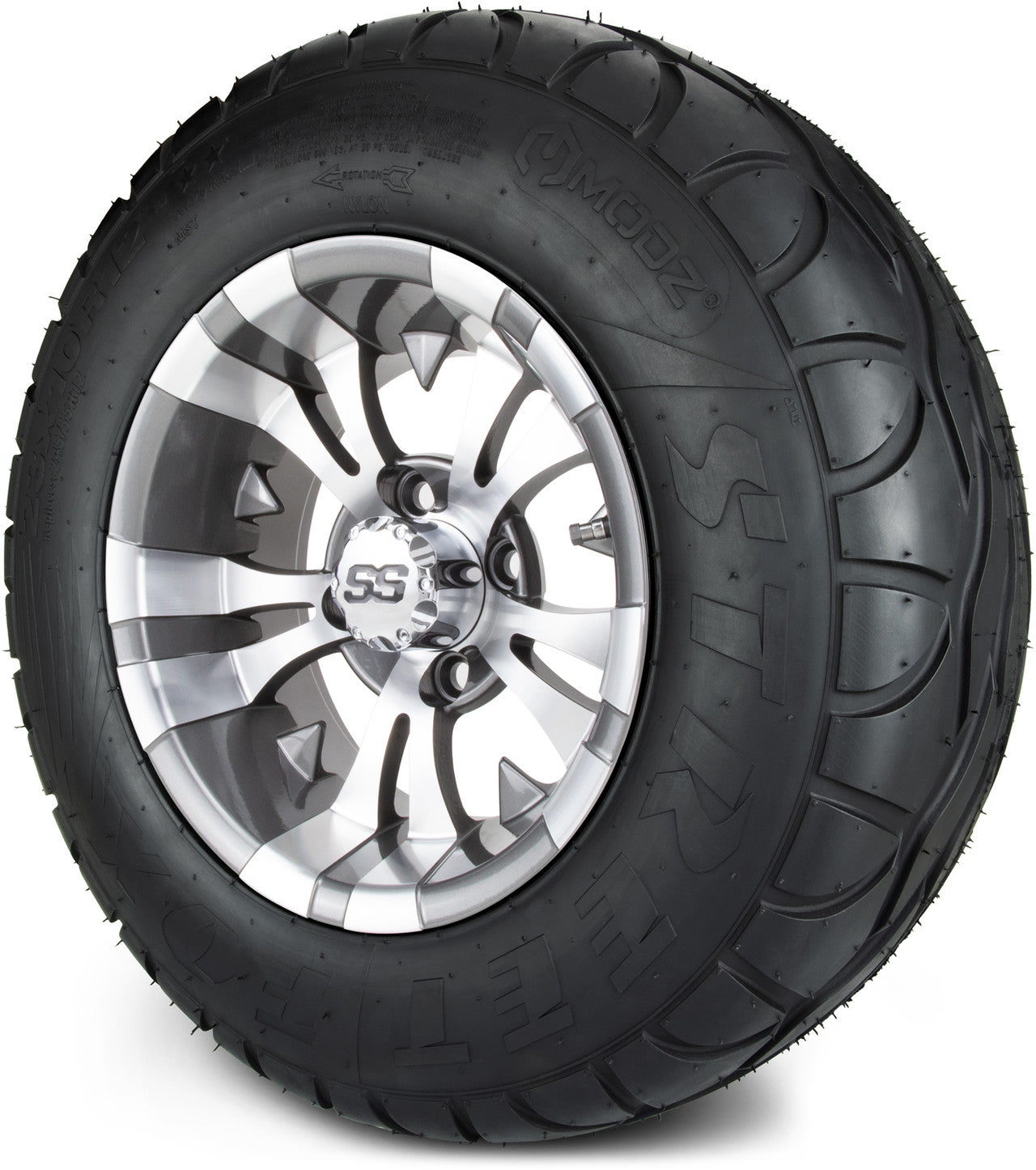 MODZ® 12" Vampire Gunmetal Wheels & Street Tires Combo