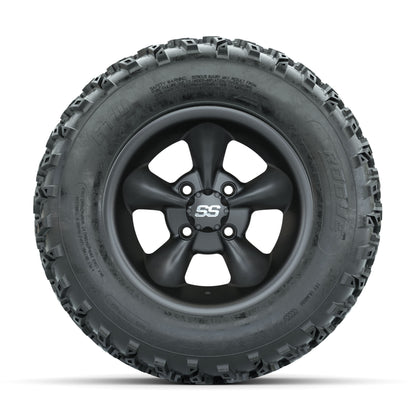GTW Stellar Machined/Black 12 in Wheels with 23x10.00-12 Rogue All Terrain Tires - Full Set