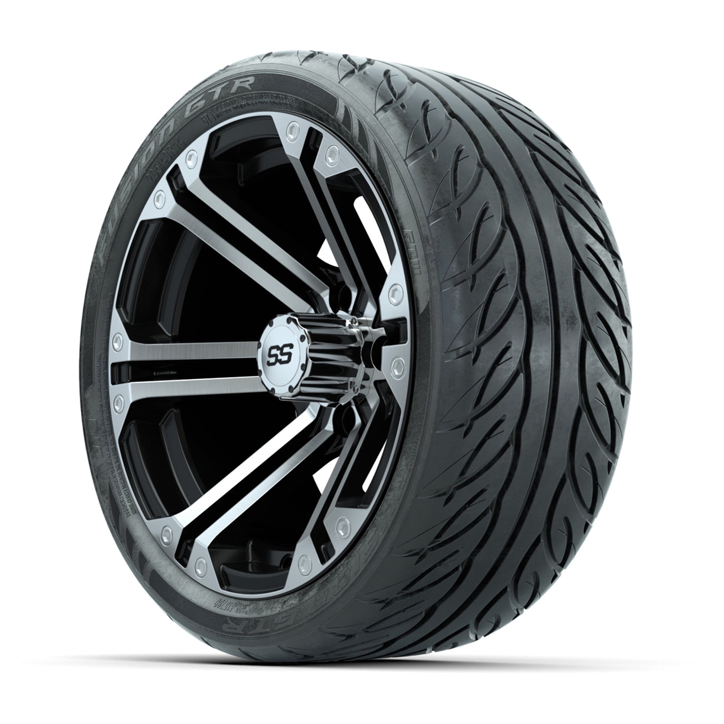 Set of (4) 14 in GTW Specter Wheels with 205/40-R14 Fusion GTR Street Tires