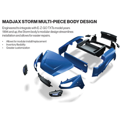 MadJax® Storm Body Kit for EZGO TXT - Admiral Blue Metallic