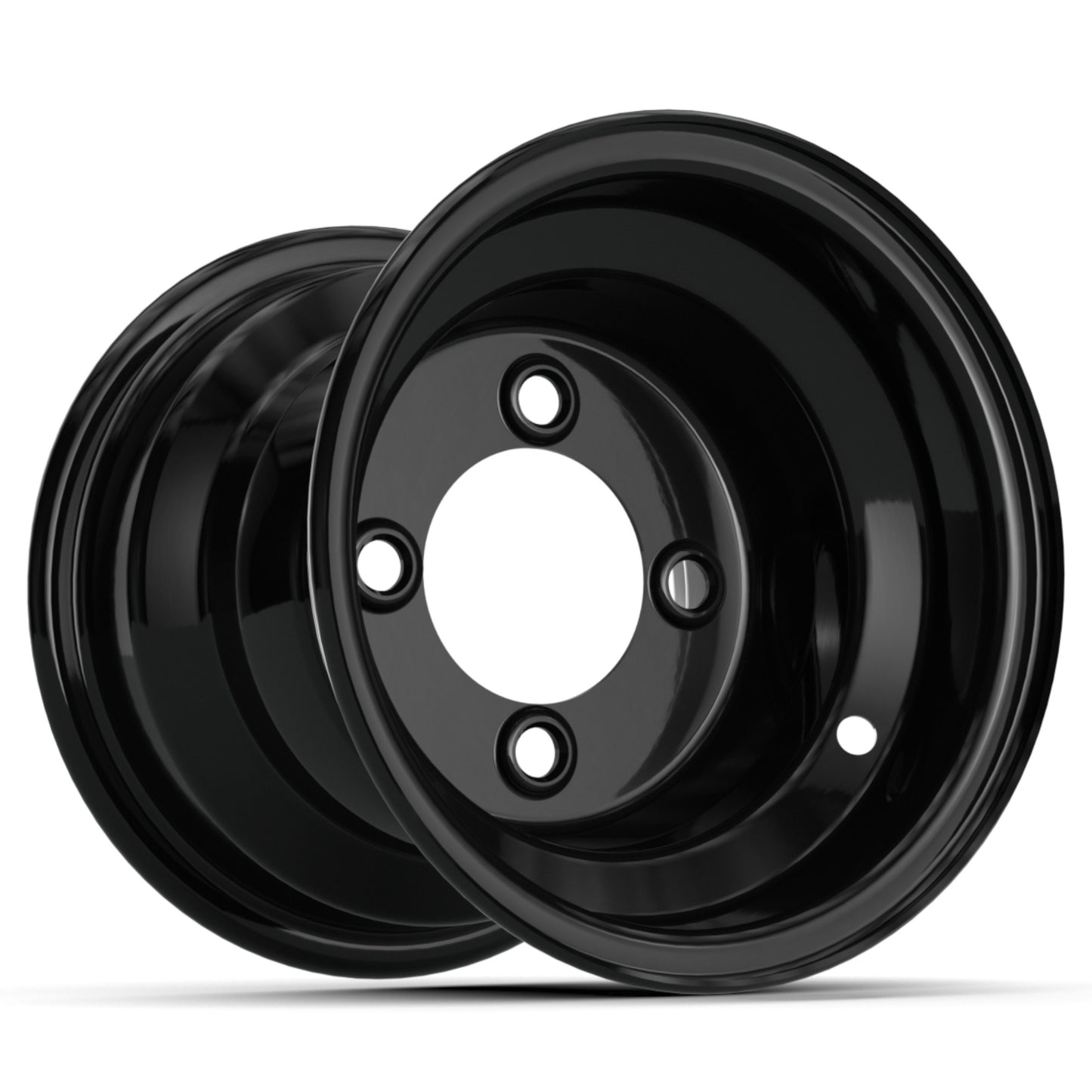 8'' GTW Gloss Black Steel Wheel (Centered)