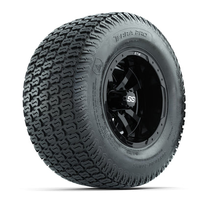 GTW Storm Trooper Black 10 in Wheels with 20x10-10 S-Pattern Terra Pro Tires – Full Set