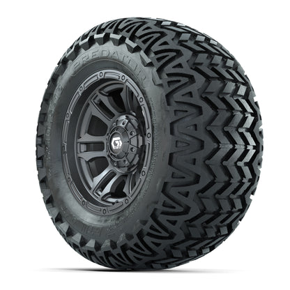 GTW® Shogun Gunmetal 12 in Wheels with 23X10.5-12 Predator All-Terrain Tires – Full Set