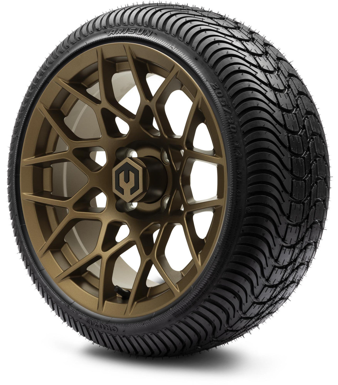MODZ® 14" Blitz Matte Bronze Wheels & Street Tires Combo